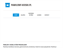 Tablet Screenshot of pawilony-kioski.pl